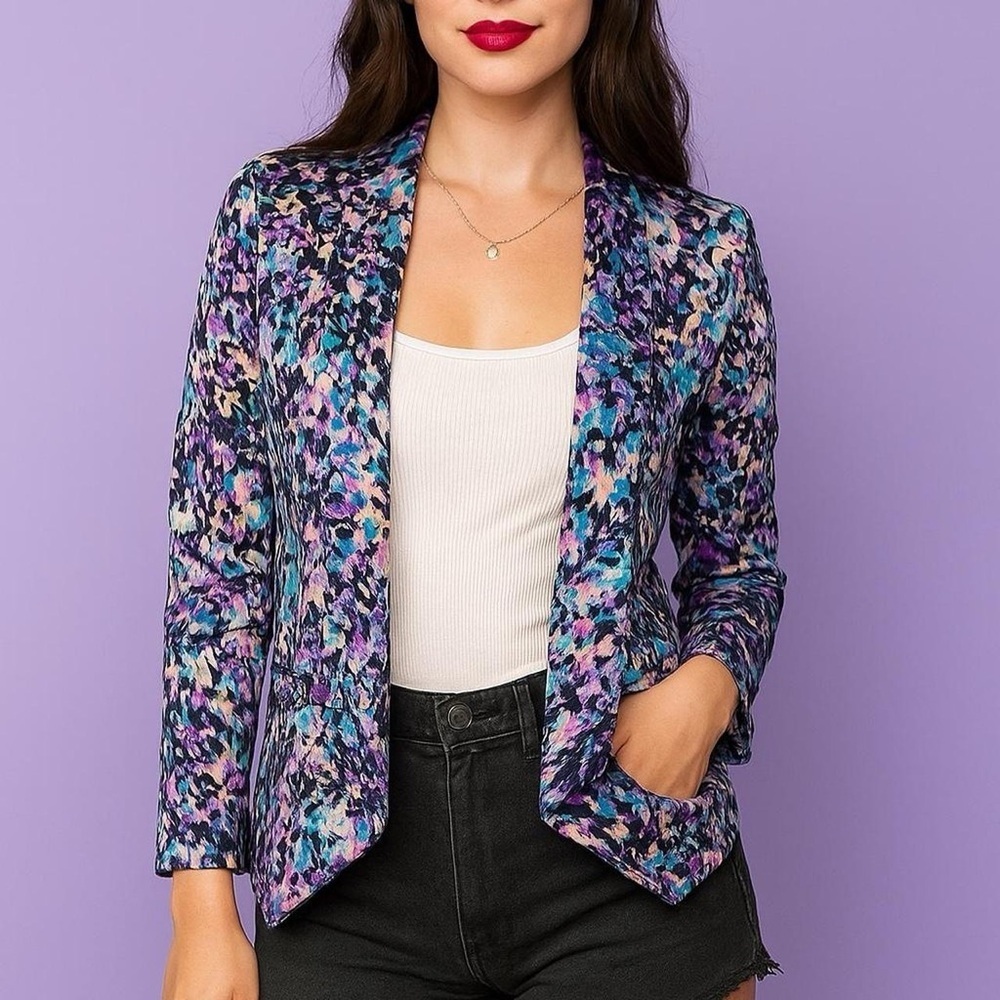 ✨Retro Y2K Watercolor Blazer✨Size M